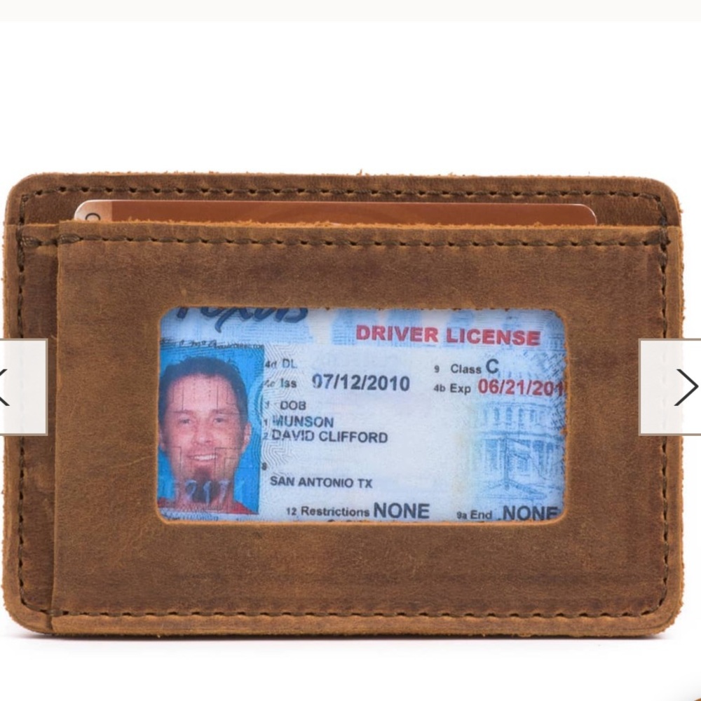 Saddleback Leather Co. Brown Front Pocket Leather ID Wallet